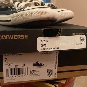 Black Converse Toddler size 7
